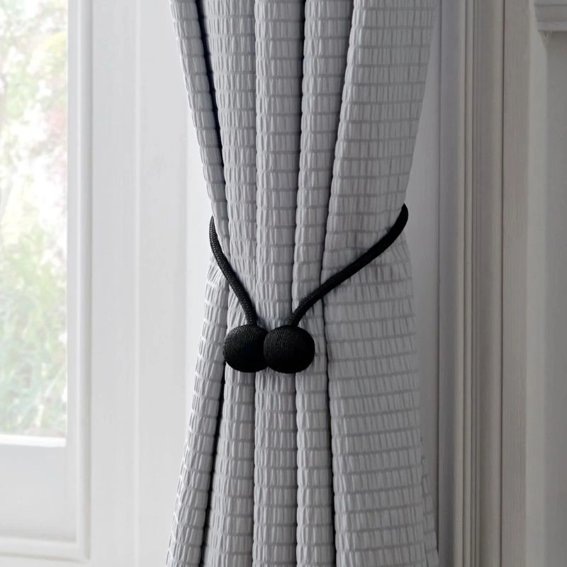 Modern magnetic curtain tie back project Dubai