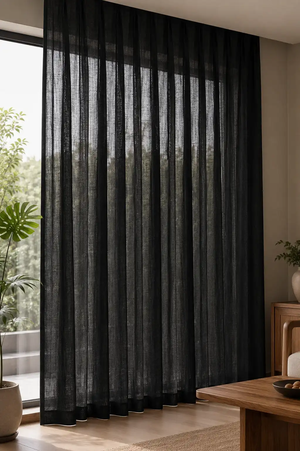 Mulligan Onyx Sheer Curtain