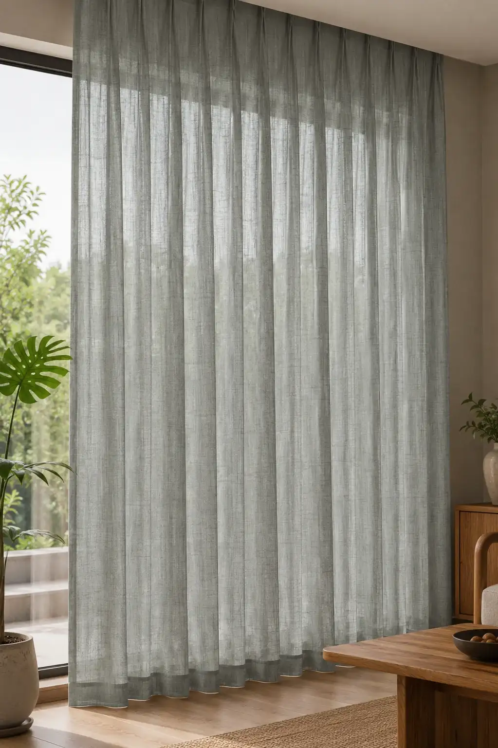 Mulligan Platinum Sheer Curtain