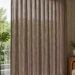 Mulligan Toffee Sheer Curtain