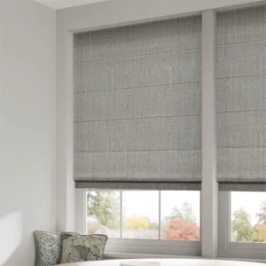 Paleo Linen Elephant Grey Roman Blind