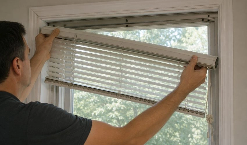 Remove the Blinds from the Window