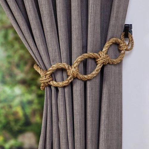 Stylish rope curtain tie backs Dubai