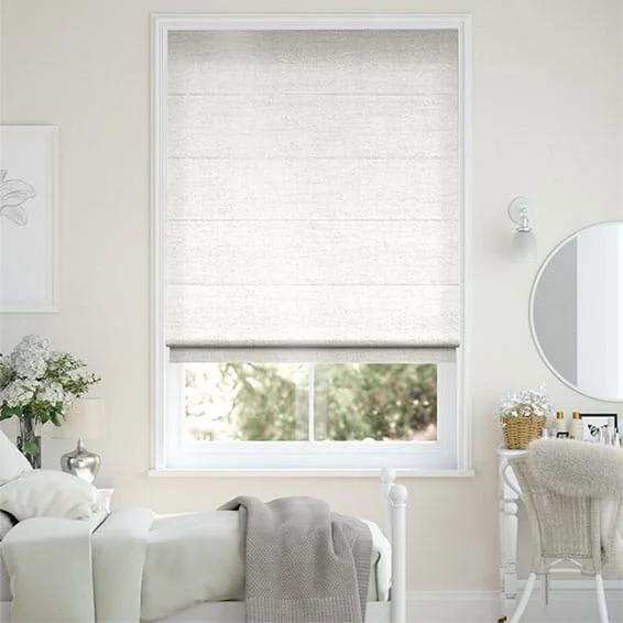 Versailles Snowdrop Roman Blind