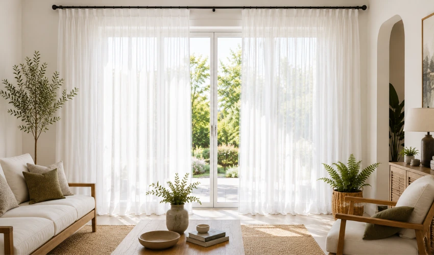 White Sheer Curtains for Soft Natural Light 
