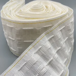 75mm White Pencil Pleat Curtain Heading Tape