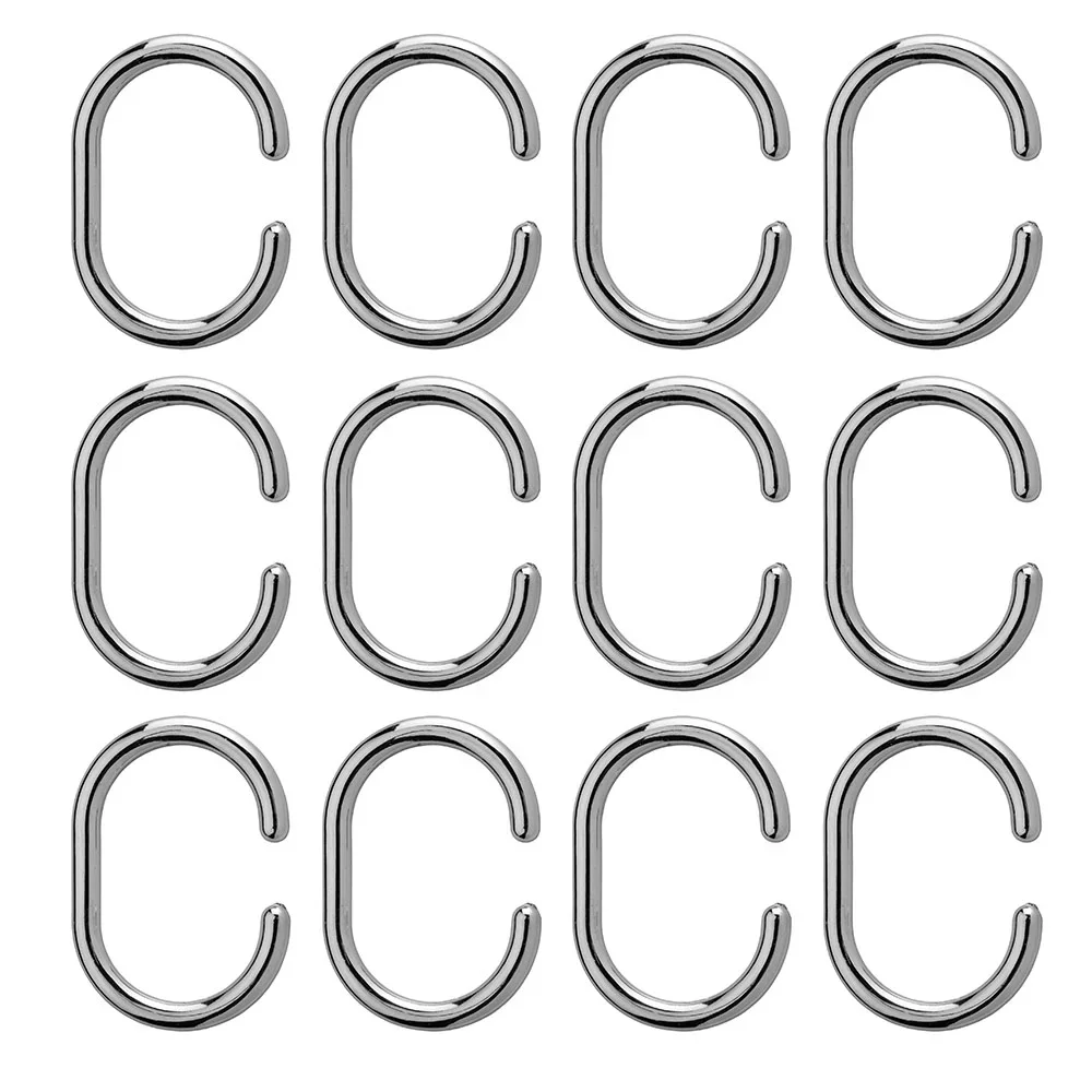 Croydex 12 C-Type Shower Curtain Rings