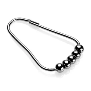 Croydex 12 Chrome Ball Shower Curtain Rings