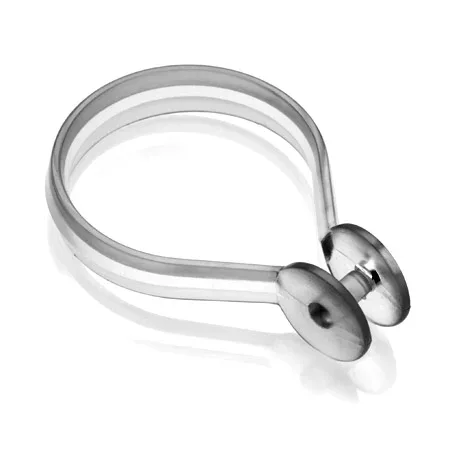 Croydex Clear Button Shower Curtain Rings