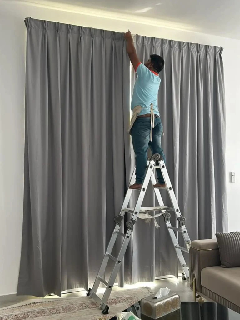Reliable curtain installation shop serving Dubai homes