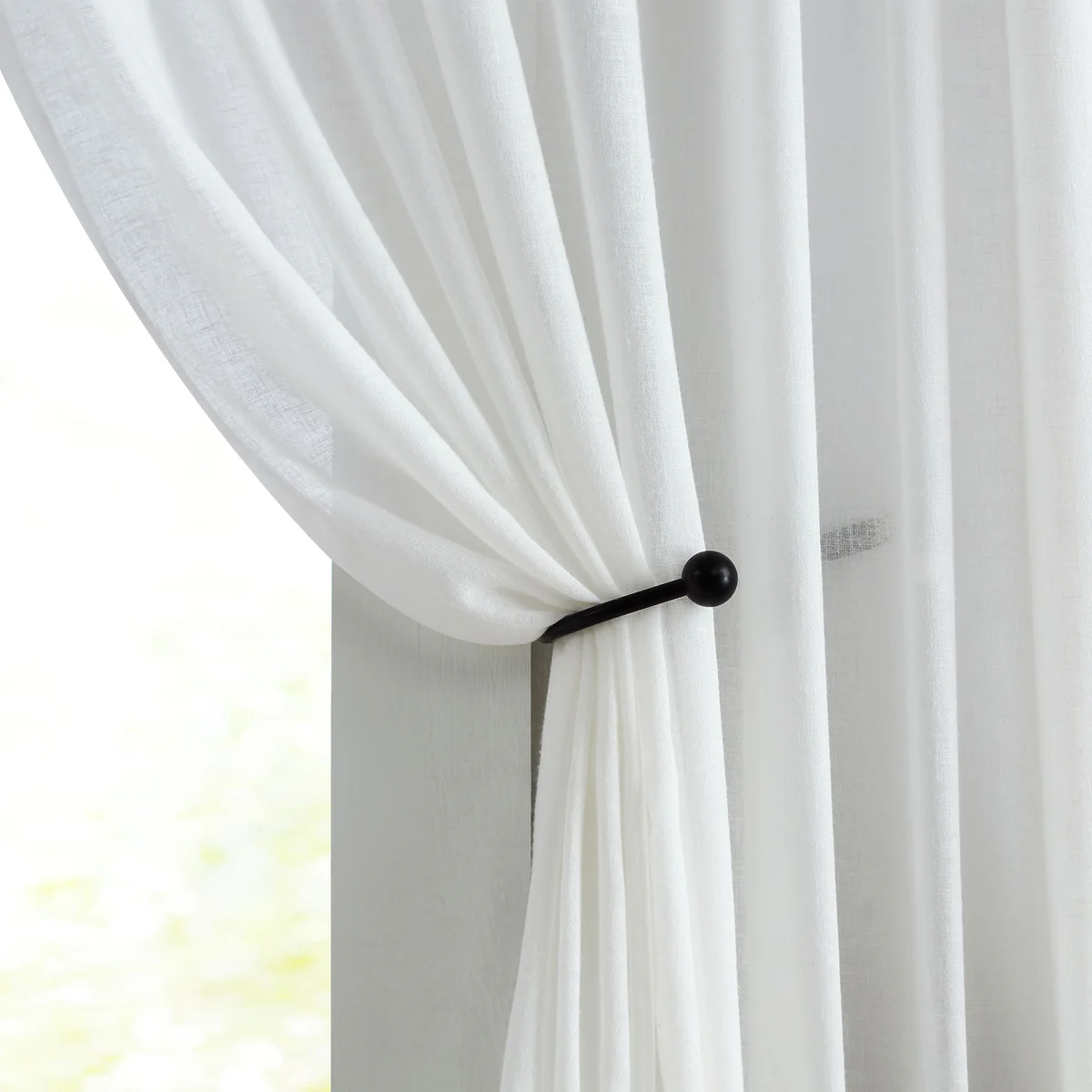 Cotton Blend Sheer Curtains