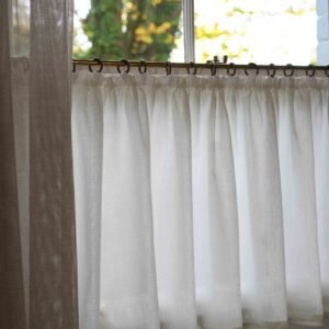 Midori Linen Tape Top Cafe Curtain